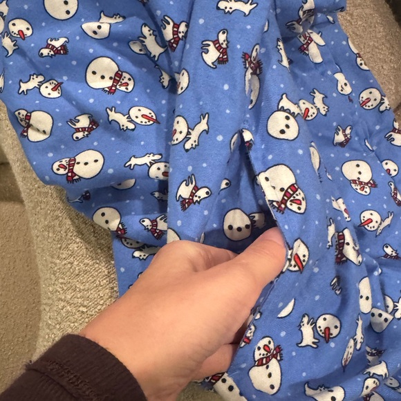 Lands’ End 100% Cotton Flannel Snowman Print Christmas Nightgown House Dress 1X - Picture 9 of 9